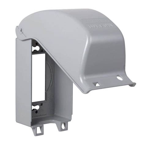 weatherproof electrical box gfci outlet cover vertical gray|gfci outlet cover home depot.